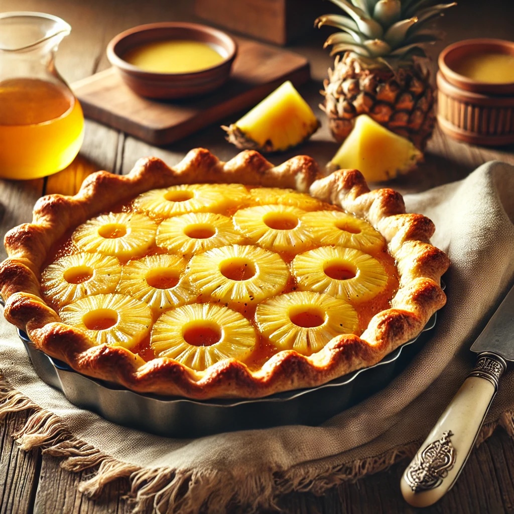 Infused pineapple pie