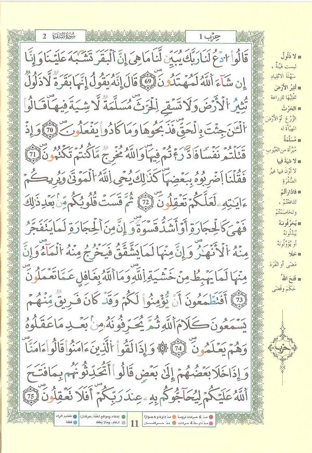 مصحف التجويد - صفحة 11