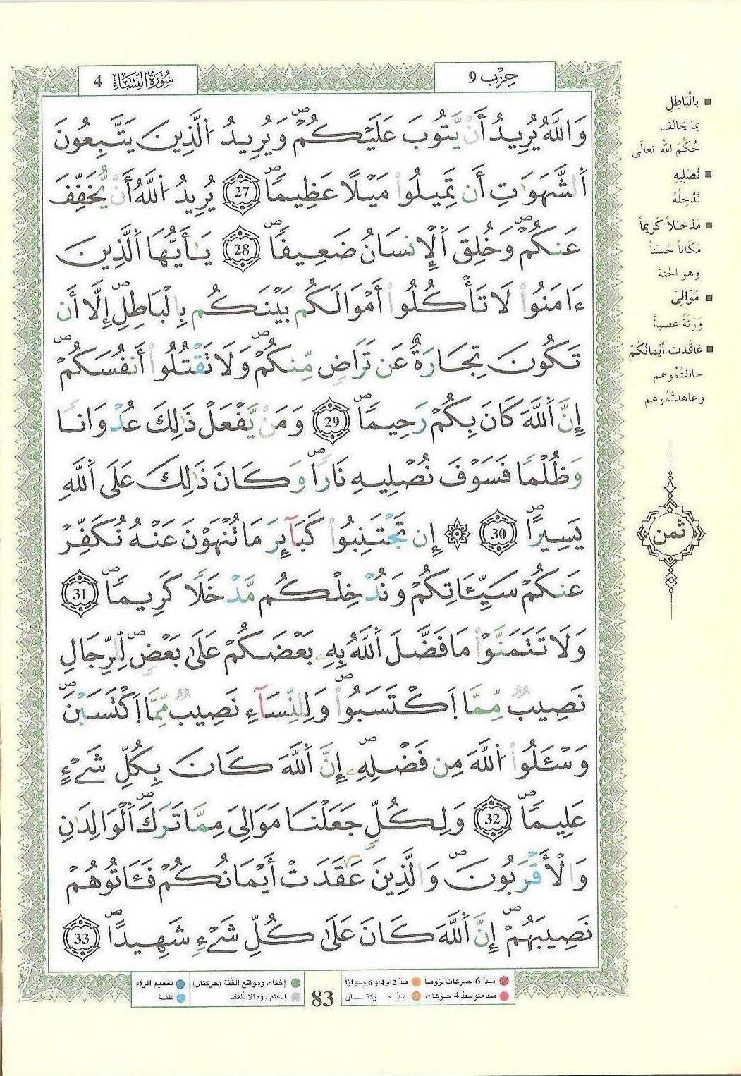 مصحف التجويد - صفحة 83