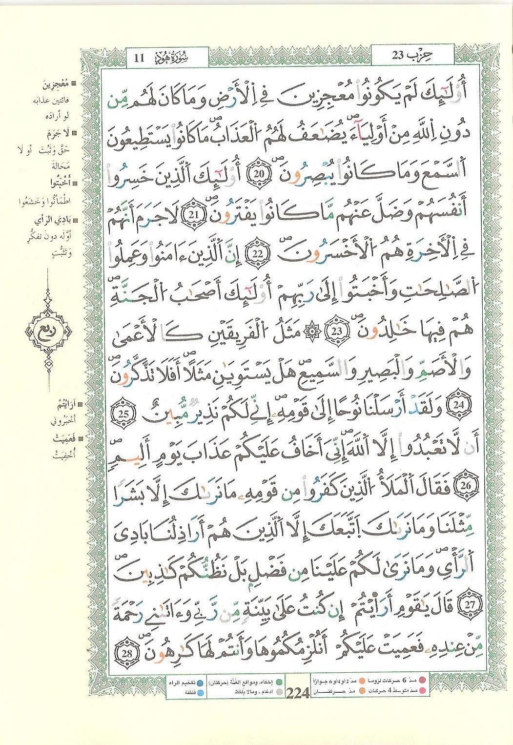 مصحف التجويد - صفحة 224
