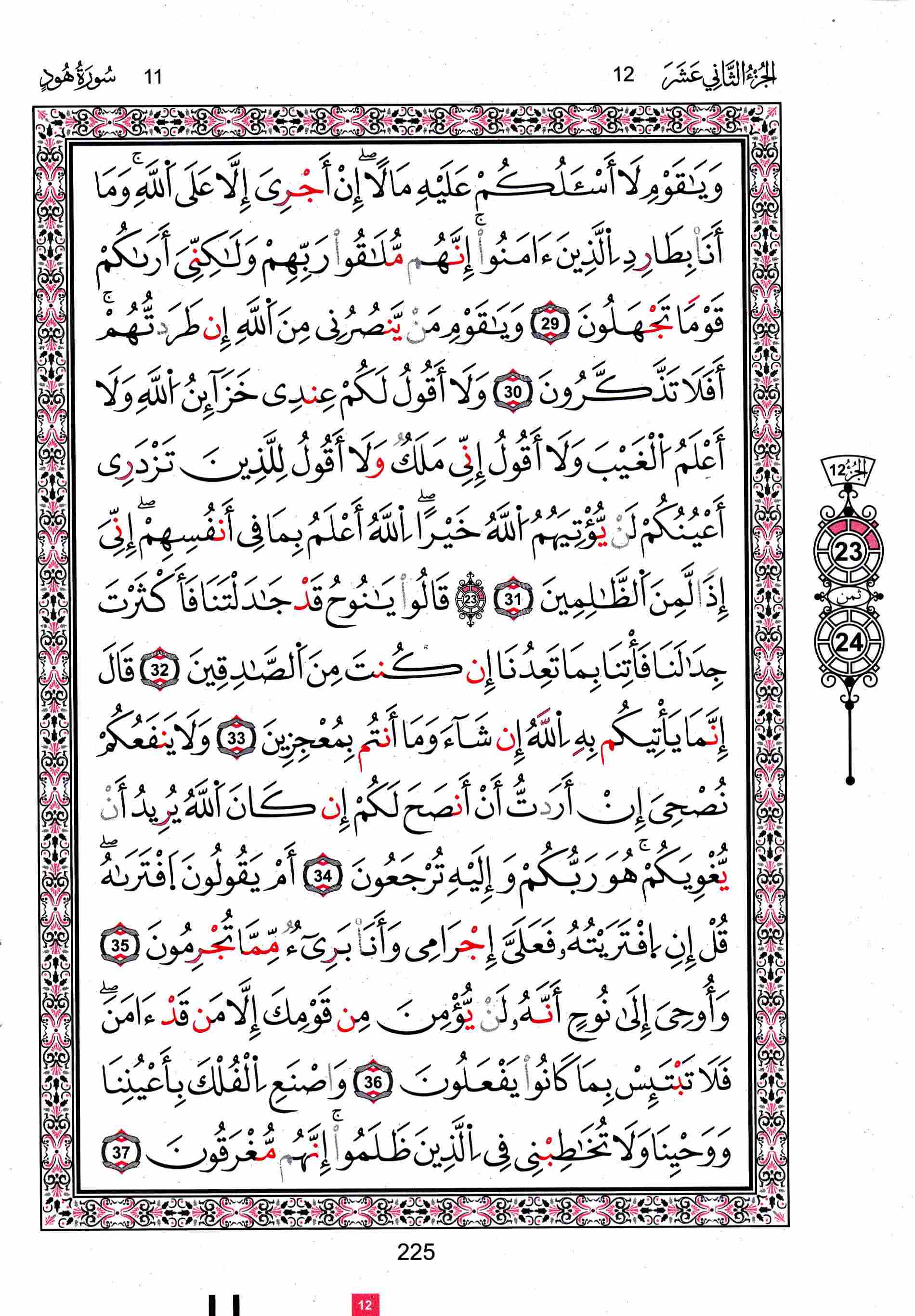مصحف تونس - صفحة 225