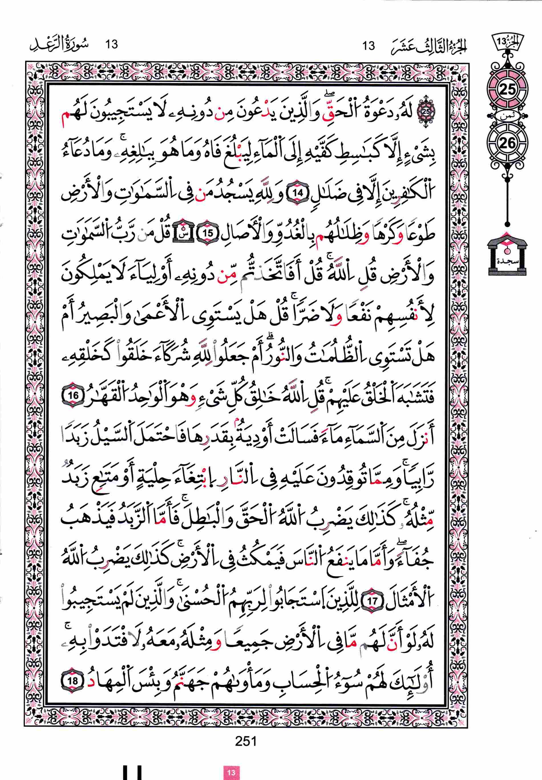 مصحف تونس - صفحة 251